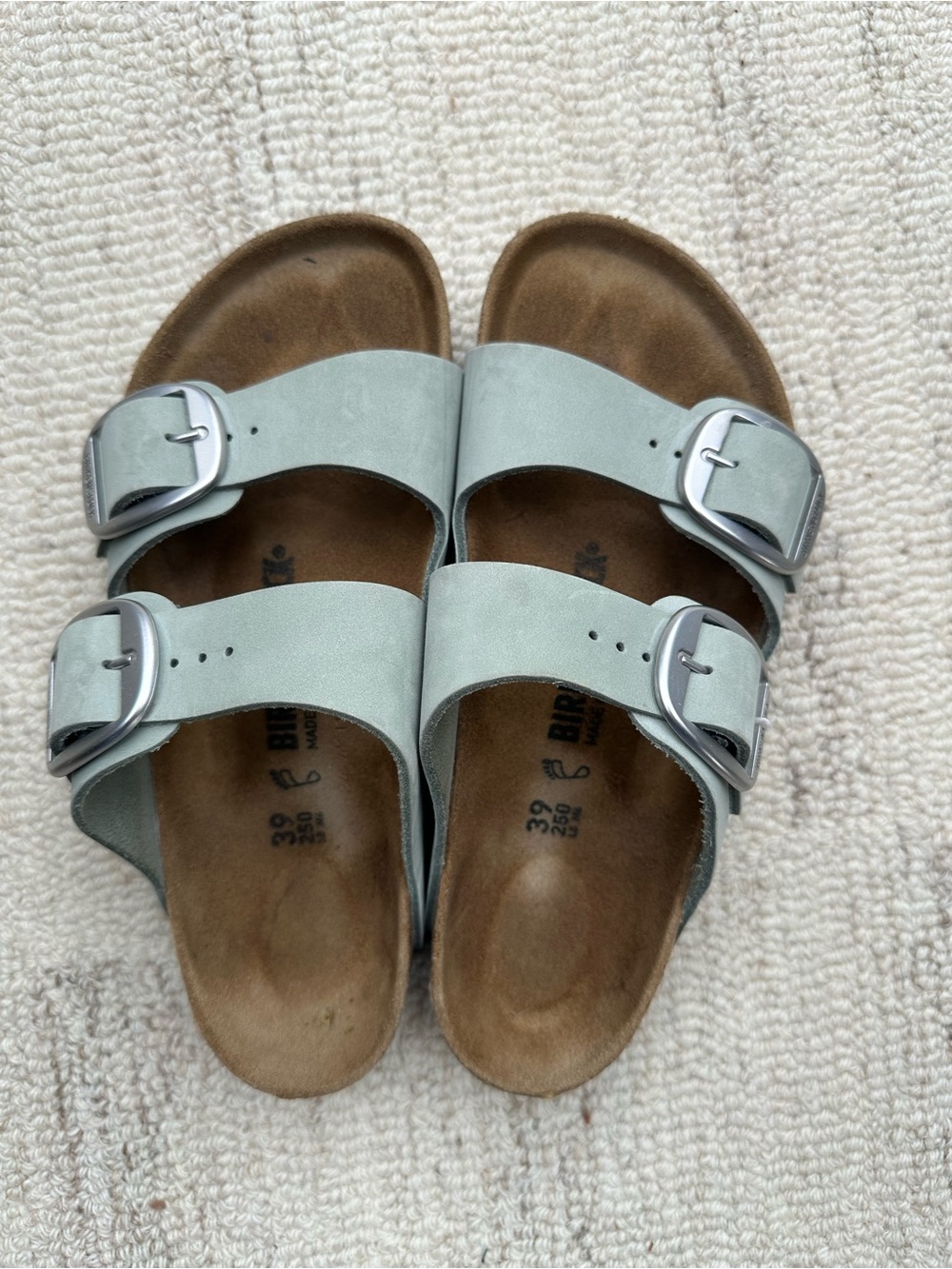 Arizona Big Buckle — Pure sage, EU size 39 regular/wide